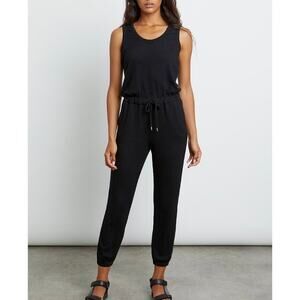RAILS Becky Lounge Sleeveless Romper Jumpsuit Black Large L